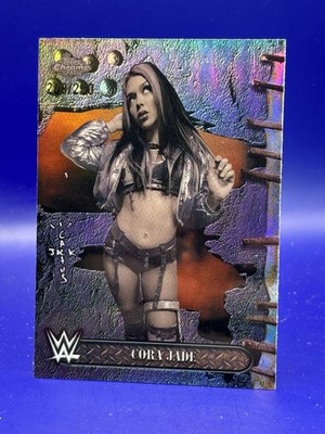 2025 Topps Chrome WWE X Cactus Jack -, Cora Jade #73 Purple Refractor /250