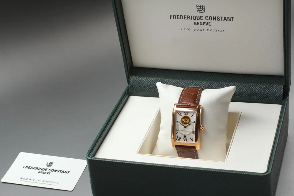 Frederique Constant Carre Heartbeat FC-315MS4C24 AT Men's Watch [ Band Damaged ] - Image 3 of 4