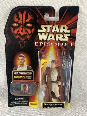 Star Wars Episode 1 The Phantom Menace Obi-Wan Kenobi Vintage Figure Hasbro 1998