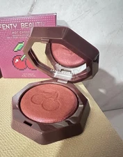 Fenty Beauty Cherry Pop Hot Cheeks Velour Blushlighter Cherriez Blush New In Box