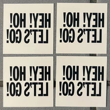 Ramones 2” x 2” Promo Sticker Lot (4) Hey! Ho! Let’s Go! Punk Rock Self-Titled