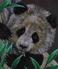 Giant Panda Bear animal wildlife print of painting