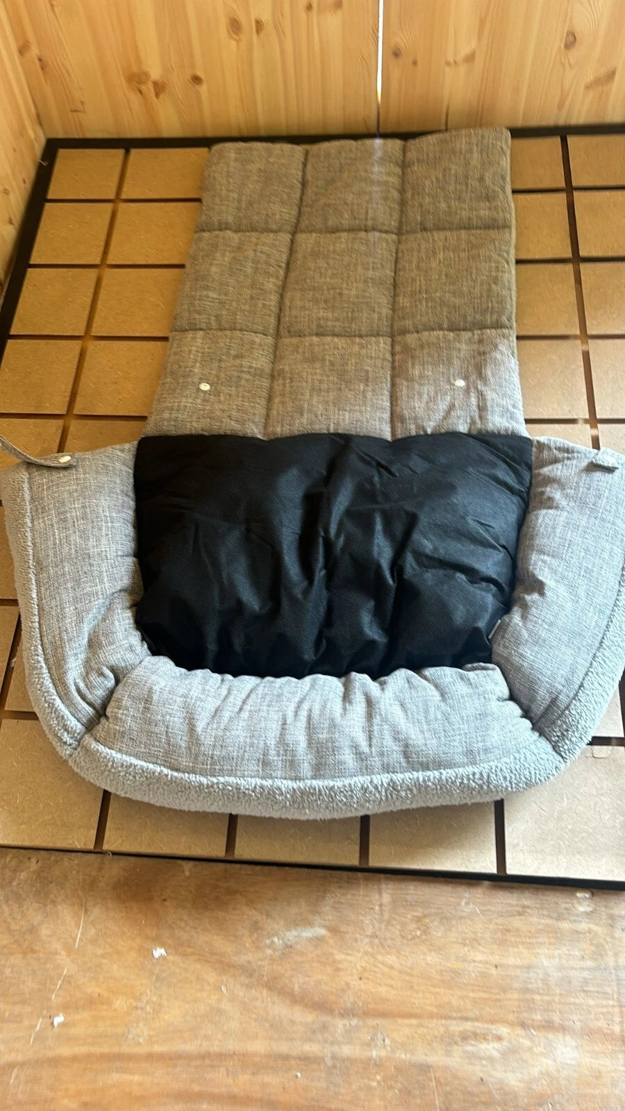 Mypets Essentials Sofa Pet Bed – 56x40x60 cm – Grey Plush – Comfortable & Durab