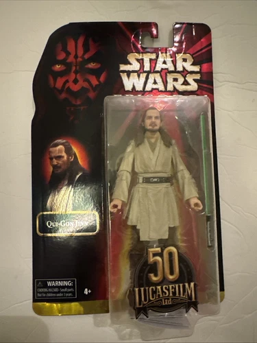 Star Wars 2021 NEW Qui-Gon Jinn Lucasfilm 50th Anniversary Ep 1 Action Figure