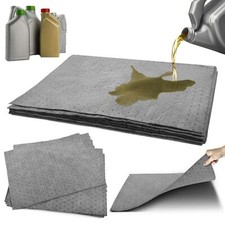 Oil Absorbent Pad Mats 20pc Oil Fuel Soak Spill Kit Refill Pads Garage Workshop