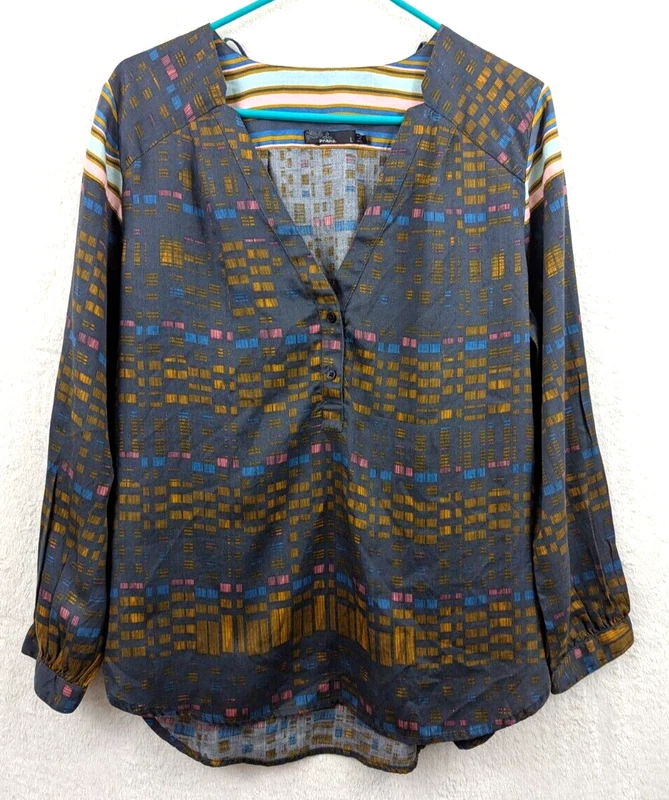 prana elsie long sleeves top shirt