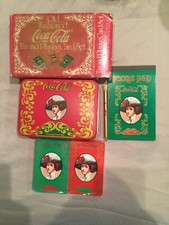 Jeu de cartes à jouer et étain Coca-Cola