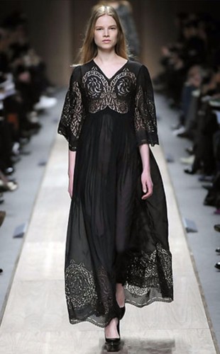 Stella McCartney black sheer cotton 