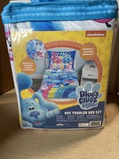 Blue's Clues  You 4 piece Toddler Reversible Quilted Bedspread Bed Set