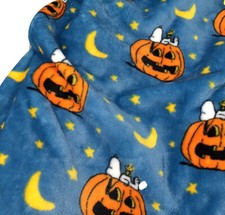 Peanuts Berkshire Halloween Blanket VelvetSoft Throw Snoopy Great Pumpkin Moon