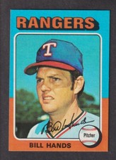 1975 Topps Mini #412 Bill Hands  TEXAS RANGERS  Ex-Mint +   A