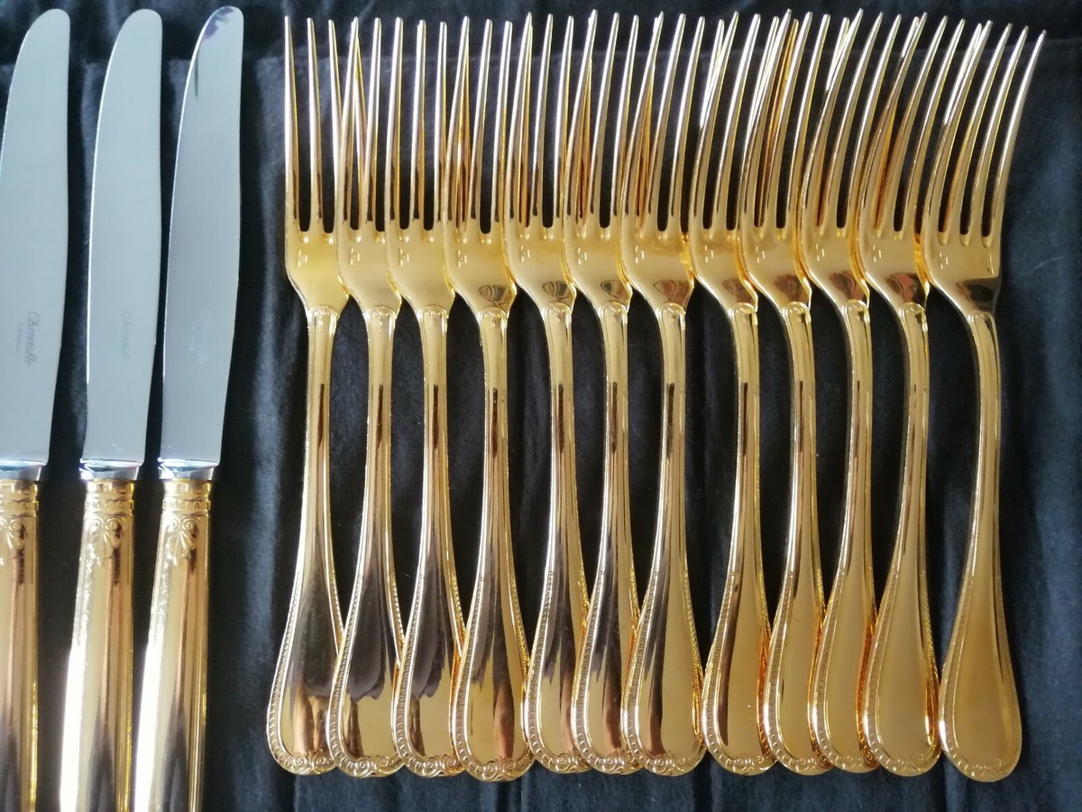 Christofle Malmaisonカトラリーセット 8点① MALMAISON EMPIRE CHRISTOFLE TABLE DINNER SET Forks Knives Silver