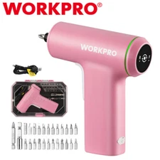 WORKPRO 3.6V USB Rechargeable Electric Cordless Screwdriver Set 28pc Accessories