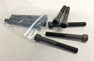 YFS HYA06096-8 Socket Head Cap Screw 3/8-16 x 3'' (Pack of 8) Black Plain Finish