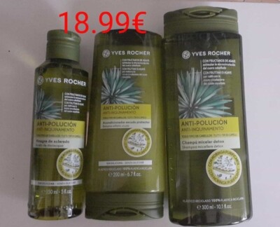 Yves Rocher Reflective Shampoo Conditioner and Rinse Vinegar Set