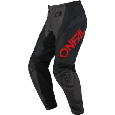 O'Neal 2025 Motocross Pantalones Element Racewear Negro Rojo MX Enduro Quad - Imagen 1 de 2