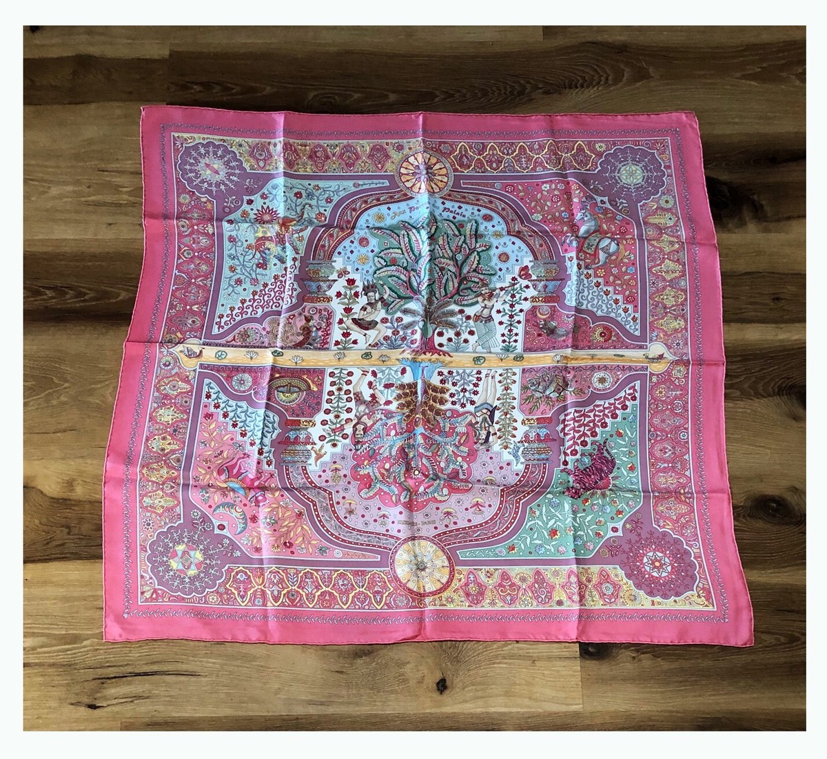 Hermes Vintage Scarf Aux Portes du Palais in Box | eBay