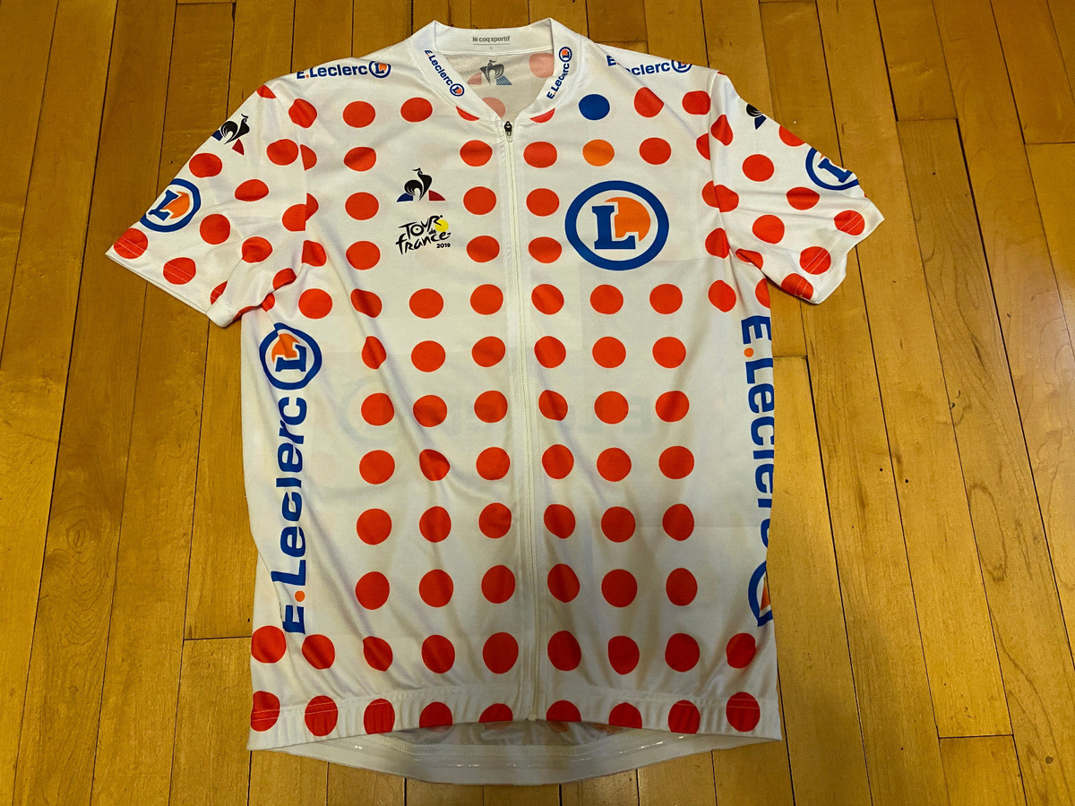 Tour de France E Leclerc Jersey Le Coq Sportif Full Zip Pockets