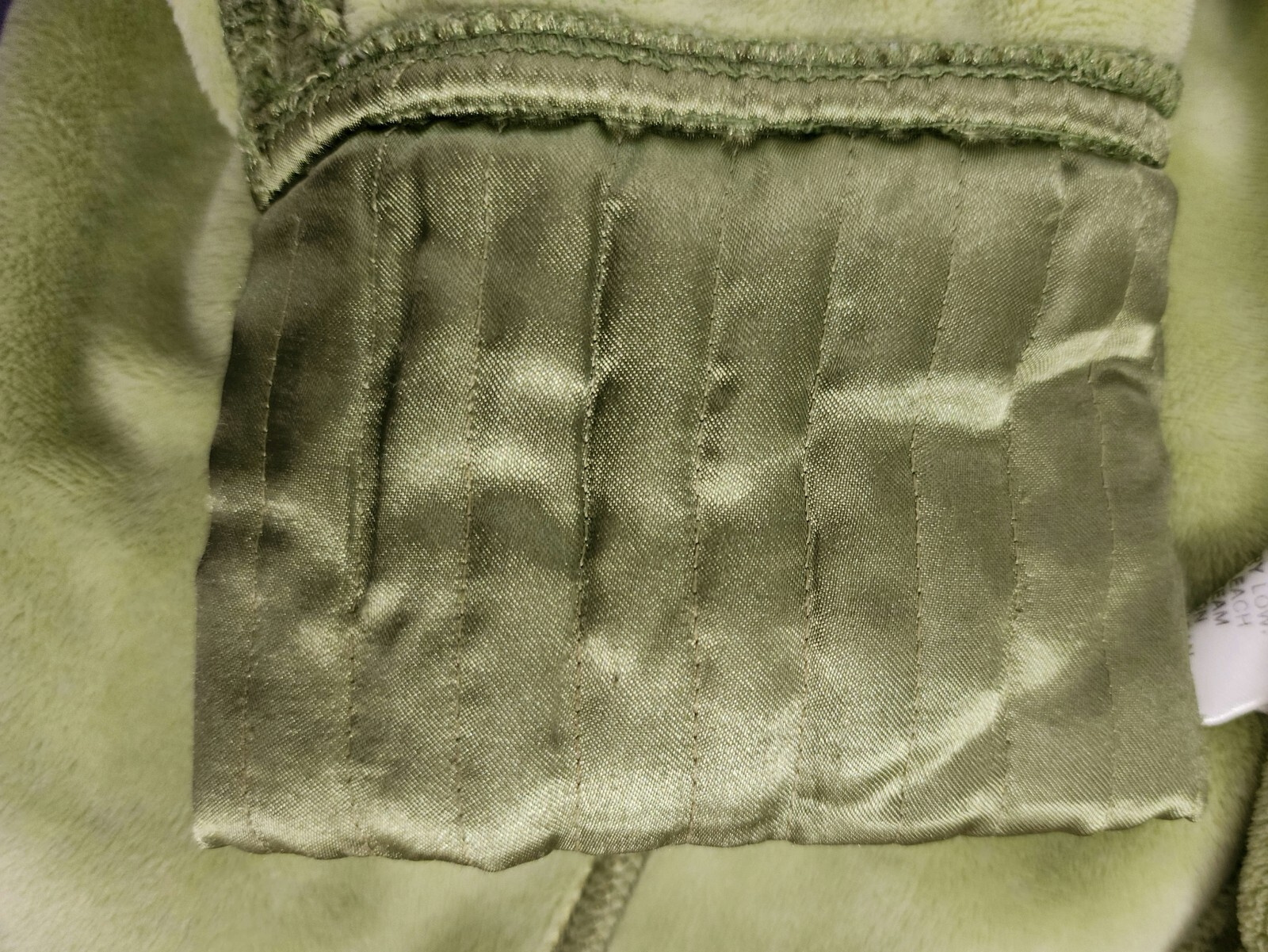 Pendleton Womens Plush Full-Zip Jacket Green Sati… - image 16