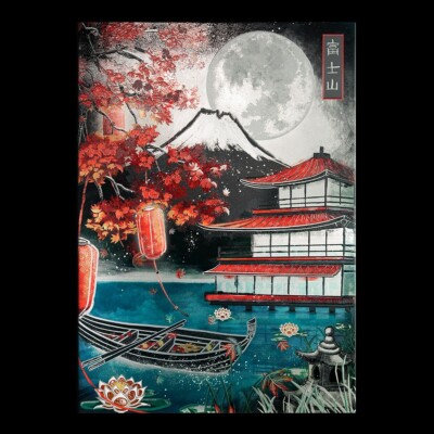 Displate Limited Edition | Mount Fuji - Ruby Art - NEU