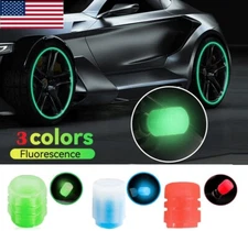 16× Fluorescent Car Tire Valve Caps Luminous Universal Tire Valve Stem Caps USA
