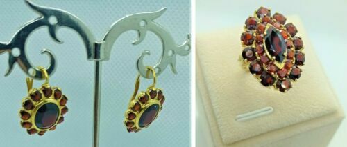 Boucles D'Oreilles Pendantes Onyx Noir En Argent 925 - Fermoir Monachella - Cœur Doré