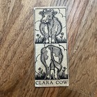 Vintage J & P Coats Clara Cow Advertising Card-1935
