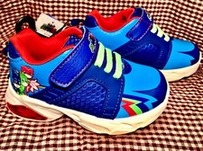 Brand NEW PJ Masks Toddler Boys Light Up Athletic Sneaker Size 7 Shoes