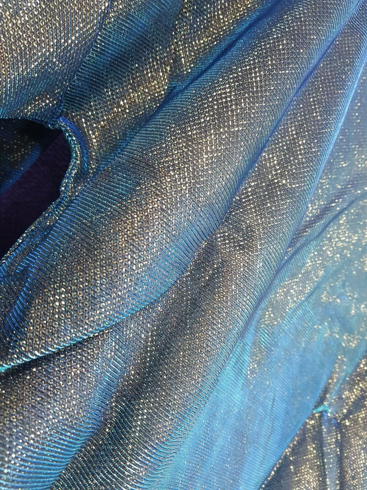 NEW Women Fashion Mystic Blue Bomber Jacket Color Changing Size 12 L - Image 3 of 4