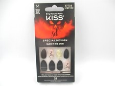 Kiss Special Design Scary Skeletons Glow-In-The-Dark Halloween Fake Nails - 28ct