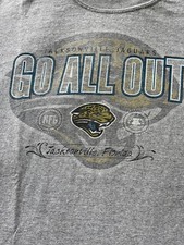 NFL Jacksonville Jaguars Go All Out Graphic T Shirt Men’s Size XL Arm Hit Gray