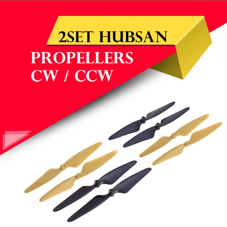 8Pcs Hubsan H501S Propellers CW / CCW H501A H501C H501M RC Drone Blade - Image 2 of 4