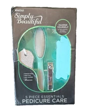 Brand New Vivitar Simply Beautiful 5-Piece Pedicure Care Essentials Set