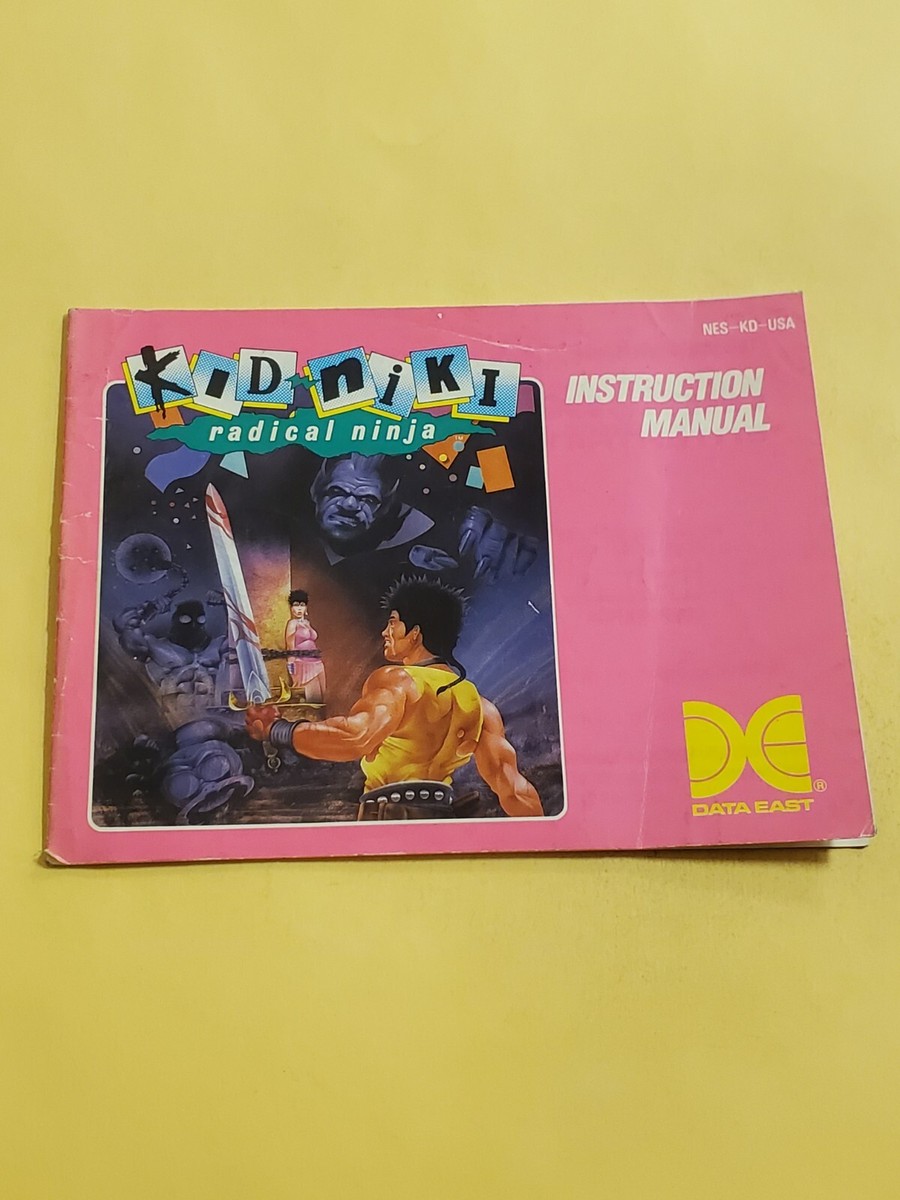 Kid Niki Radical Ninja Authentic Original NES Nintendo Manual Only