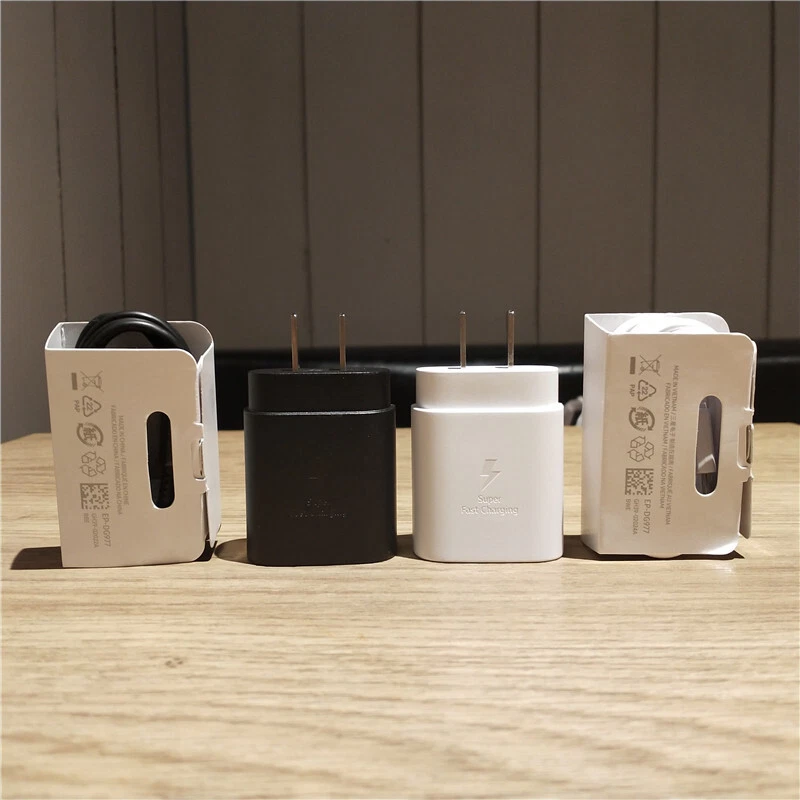 25W Type C USB-C Cable Super Fast Wall PD Charger For Samsung Galaxy S20 S21 S22 - Image 2 of 4
