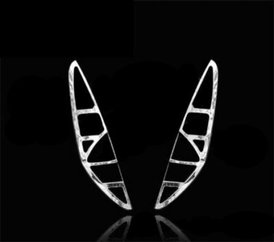 Chrome Taillight Rear Lamp Molding Cover Trim For Fiat Punto 2-door 1999-2005