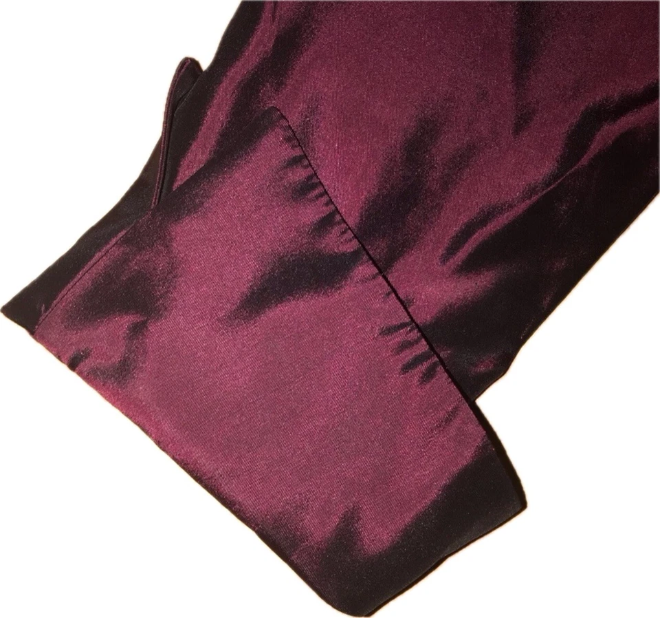 JS Collections Crystal Buttons Long Sleeve Evening Blouse, Maroon NEW ($145) - Image 4 of 4