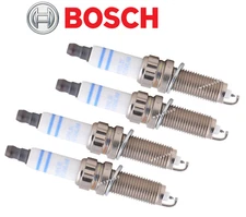 Bosch OEM Spark Plug Double Platinum 4pcs for BMW 2.0L 2 3 4 5 X1 X3 X4 X5 Z4