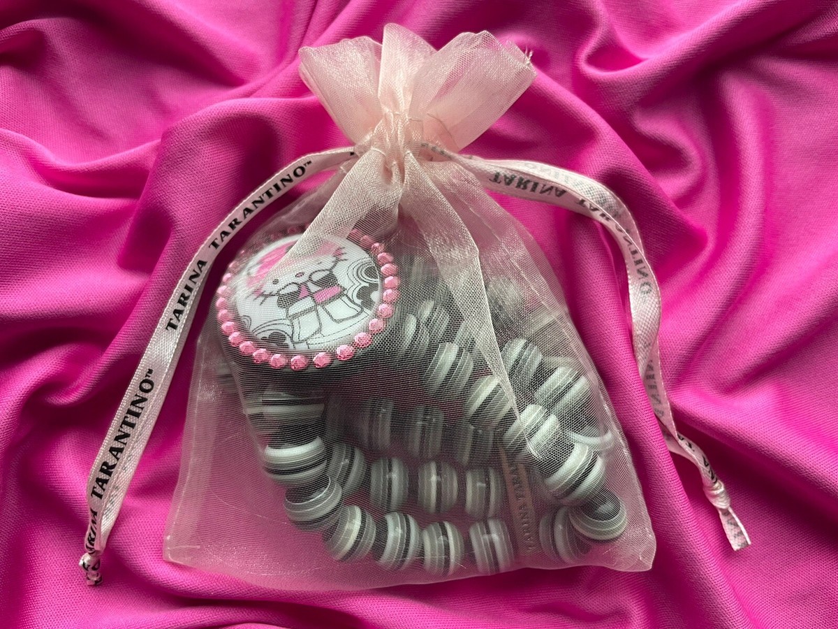 Tarina Tarantino Pink Head Mod Hello Kitty Striped Lucite