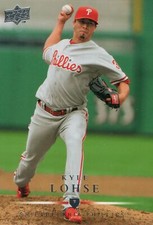 #193 Kyle Lohse Philadelphia Phillies 2008 Upper Deck Series 1 Baseball Card FAN