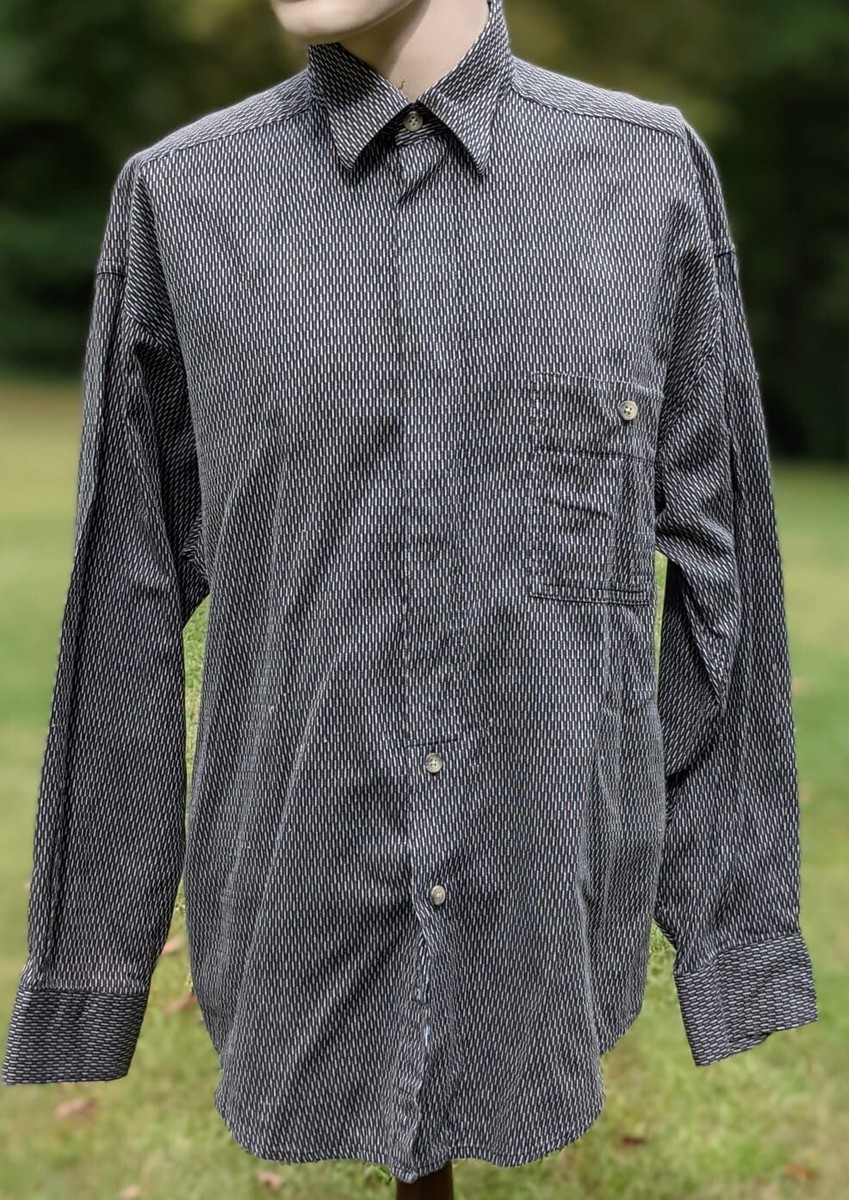 VINTAGE MEN'S YVES SAINT LAURENT TWO TONE DRESS SHIRT | eBay