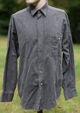 VINTAGE MEN  S YVES SAINT LAURENT TWO TONE DRESS SHIRT 