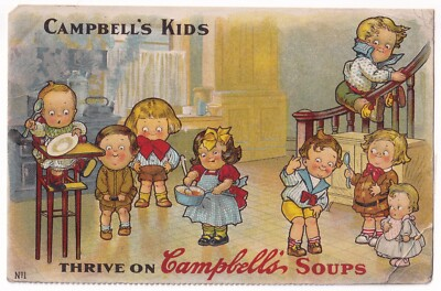 #ad #ad Post Card Campbell#x27;s Kids Thrive on Campbell#x27;s Soups No. 1 $4.00