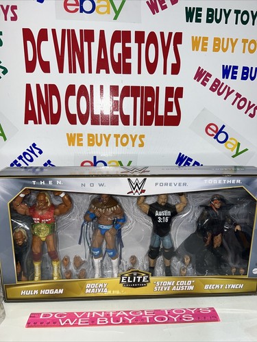 WWE Elite Collection Then Now Forever Together 6 Action Figure 4 Pack Hogan 🔥