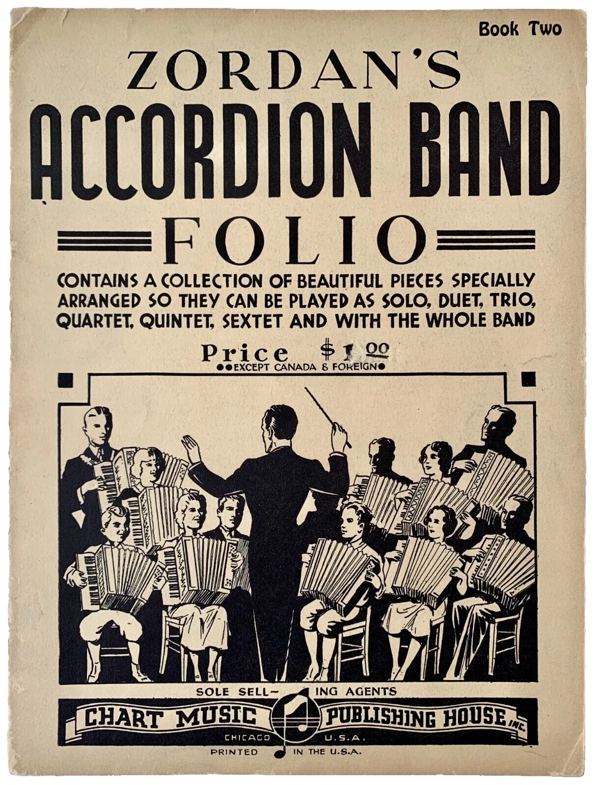 Folk Accordion Vintage & Antique Sheet Music & Song Books