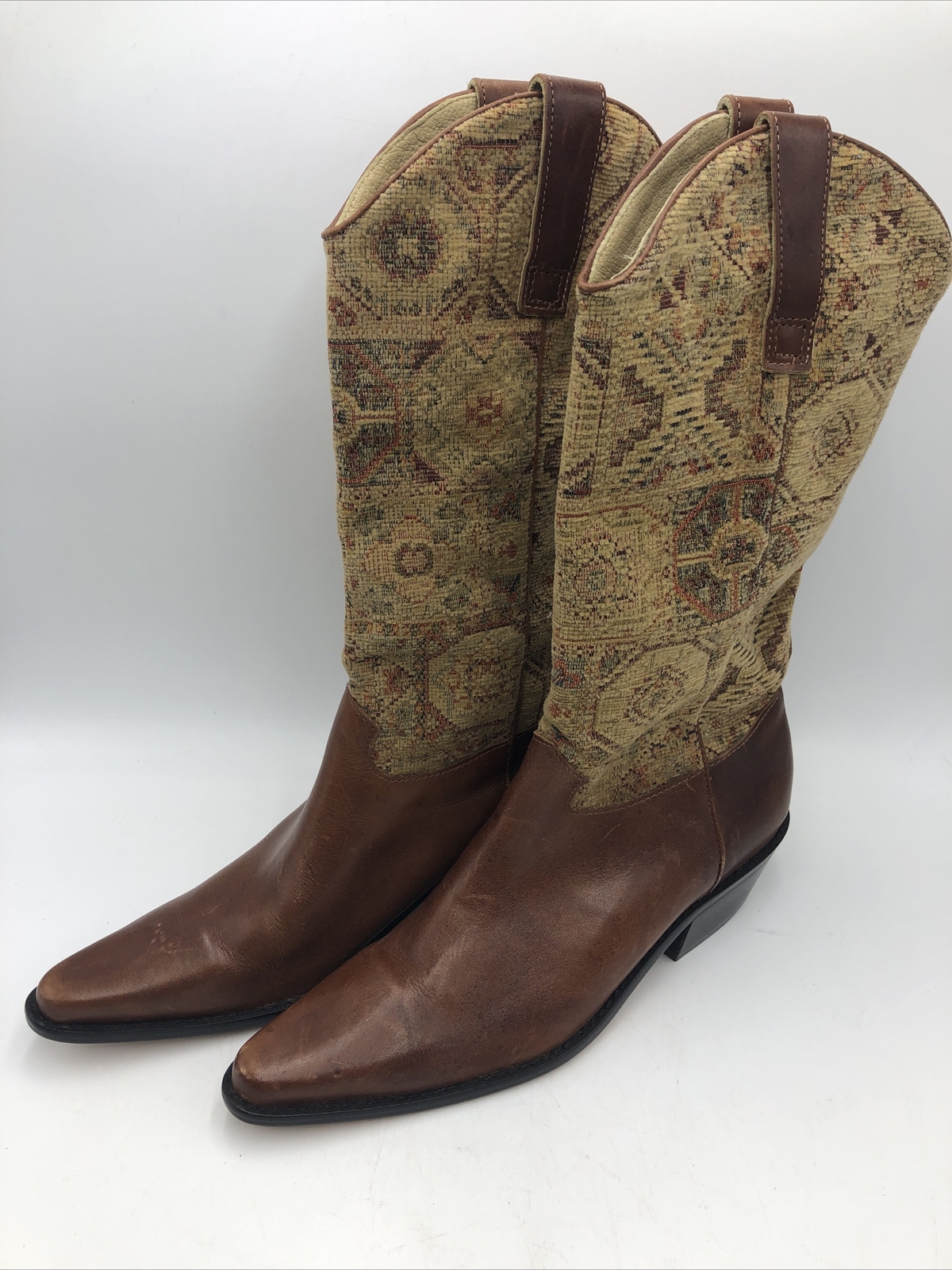 Vintage 1990s Leather Tapestry Women's 
