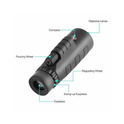 40x60 Handheld Monocular Telescope - For Travel Sightseeing Birdwatch Exploring - Picture 11 of 11