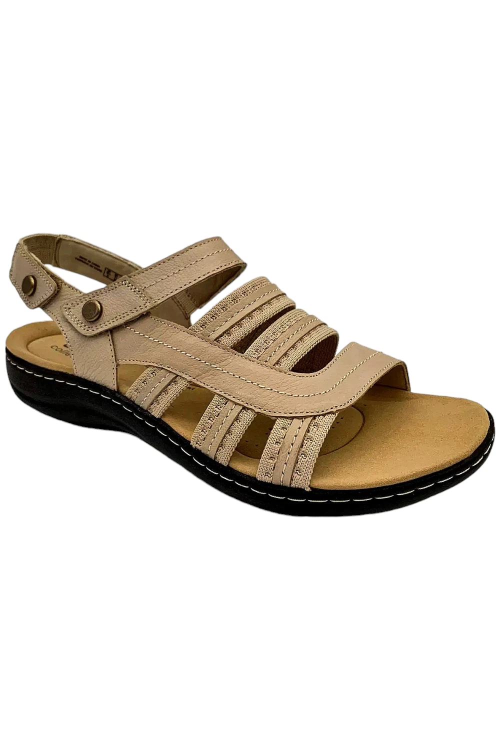 Clarks Collezione Donna Laurieann Erin Sandalo Pescatore Pelle Sabbia