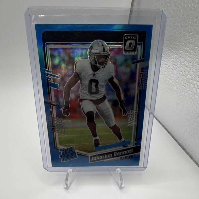 Panini 2023 Donruss Optic Jakorian Bennett Rated Rookie #259 Aqua Prizm /299