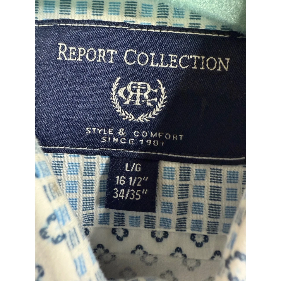 Report Collection Dress Shirt Men's Large Modern Fit Long Sleeve - Image 2 of 4